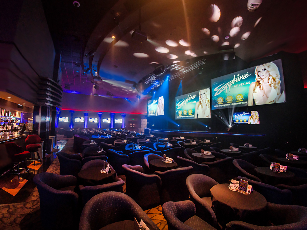 Sapphire Las Vegas Strip Club interior shot