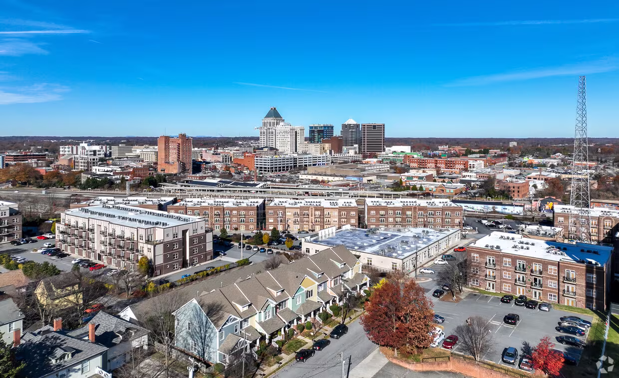 Greensboro Female Strippers - City Skyline