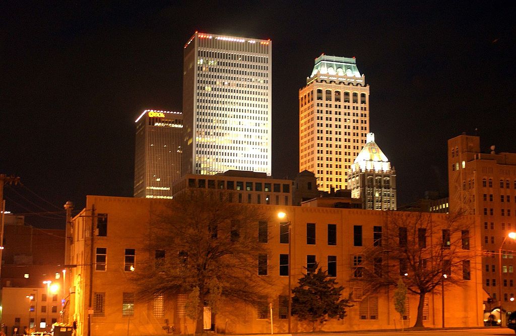 Tulsa Female Strippers - City Skyline